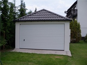 Montovaná garáž s omítkou - celá CR
